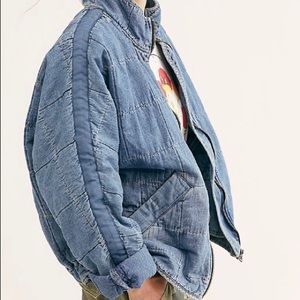 Free People Quilted Dolman Jacket Size Medium